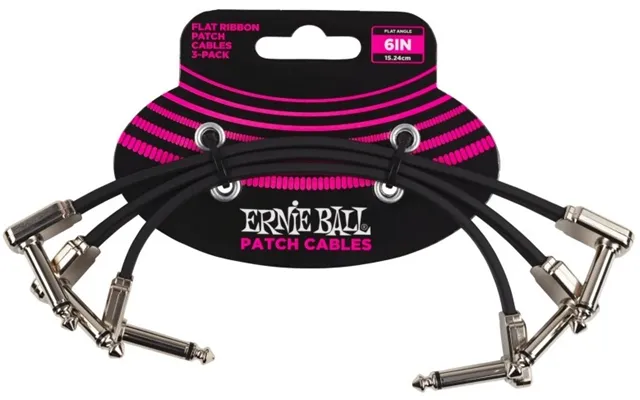 Ernie Ball 6221 Flat Patch Kabel 15cm - 3-pack