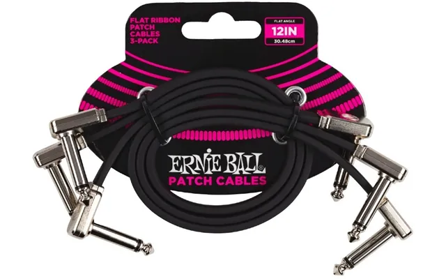 Ernie Ball 6222 Flat Patch Kabel 30cm - 3-pack