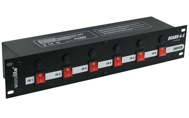 Eurolite Board 6-s - Tænd Sluk-panel Med Schuko Chassis Stik