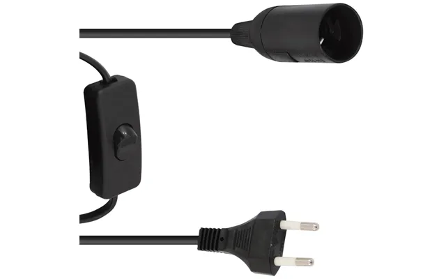Eurolite E27 Fatning Med Ledning Og Switch - 180 Cm