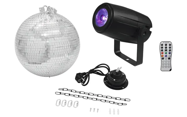 Eurolite Spejlkuglesæt 30cm Inkl. Motor 5w Led Rgbw