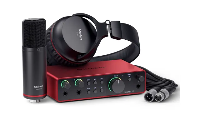 Focusrite Scarlett 2i2 Studio 4th Gen Lydkort Bundle
