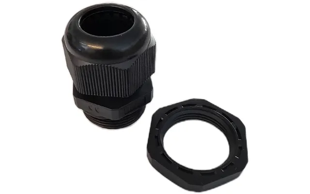 Forskruning Med Kort Gevind M20 X 1,5 - Sort