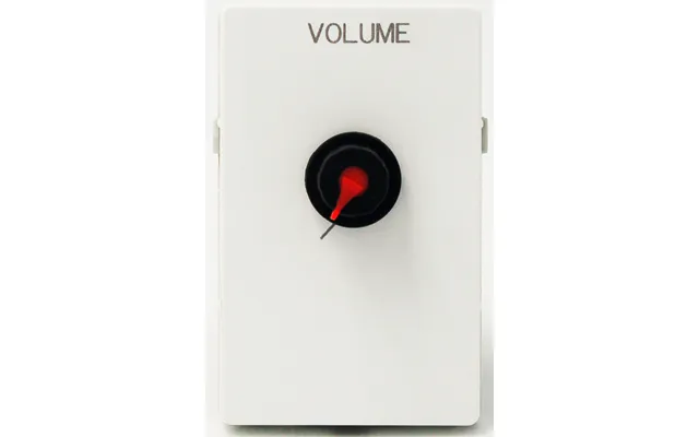 Fuga Vægudtag 06 - Volumekontrol Med Skrueterminal Stereo Line Hvid