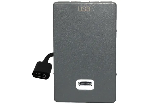 Fuga Vægudtag 09c - Usb-c Kabeltilslutningâ Antracit