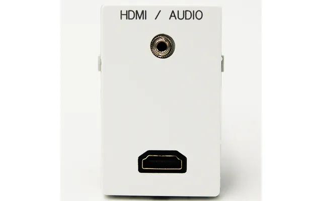 Fuga Vægudtag 15ka - Hun Minijack 3,5mm Og Hdmi Kabeltilslutningâ Hvid