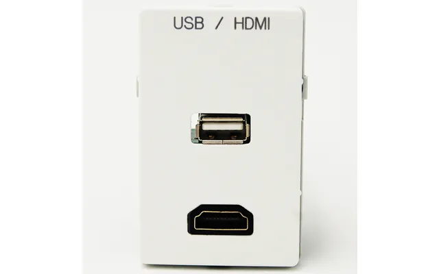 Fuga Vægudtag 15kua Mk2 - Usb Og Hdmi Kabeltilslutningâ Hvid