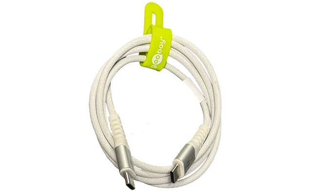 Goobay Usb-c 2.0 Supersoft Tekstilkabel, 3a - Hvid 1 Meter