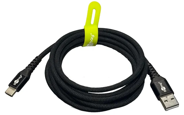 Goobay Usb-c - Usb-a 2.0 Supersoft Tekstilkabel, 3a