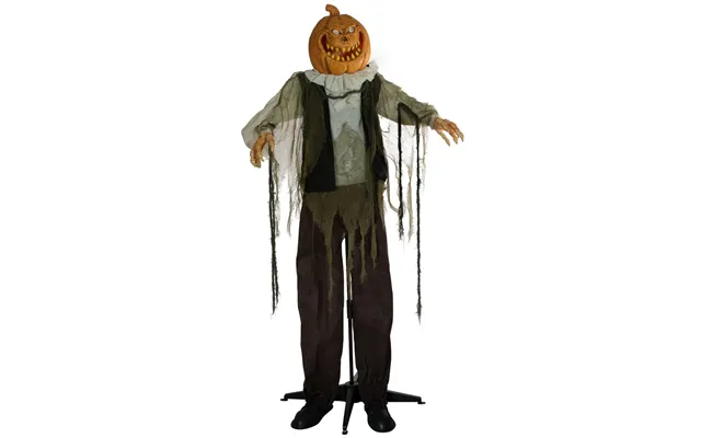 Halloween Full-size Græskarmand Figur Med Effekter - 170 Cm