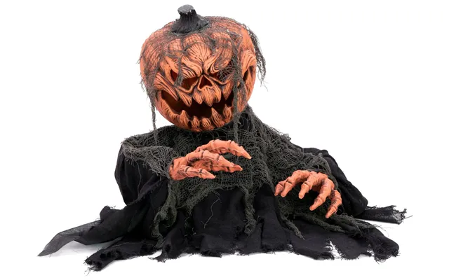 Halloween Græskar Zombie-figur Med Effekter - 50 Cm