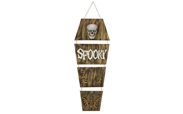 Halloween Spøgelseskiste Ophæng Med Animation - 150 Cm