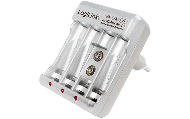 Logilink Batterioplader Genopladelige Aa Aaa 9v Batterier