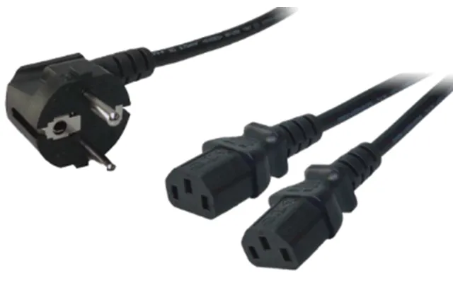 Logilink Schuko Stikprop - 2 X Iec Apparat Hun Kabel