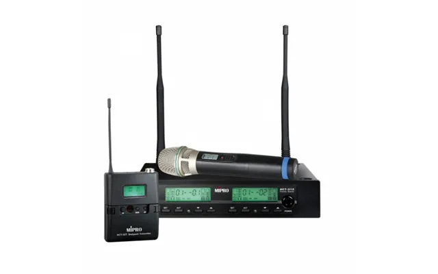 Mipro Act312bht-5nb Trådløs Sæt Inkl. Håndholdt Mikrofon Og Lommesender - 518-542 Mhz