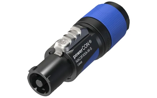 Neutrik Nac3fxxa-w-s Powercon Blå Kabelstik 6-12mm - Sort