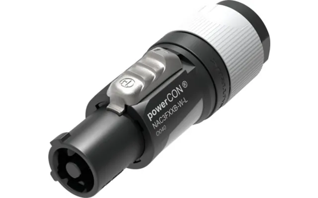 Neutrik Nac3fxxb-w-l Powercon Grå Kabelstik 10-16mm - Sort