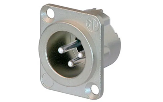 Neutrik Nc3mdlx 3pol Xlr Han Chassis-stik - Blank