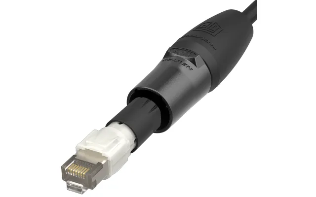 Neutrik Ne8mxr1-b-top Cat6a Rj45 Han Kabelstik Med Skydehus