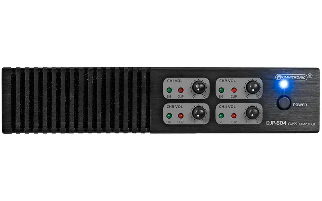 Omnitronic Djp-604 Forstærker 4 Kanals - 9,5 1u
