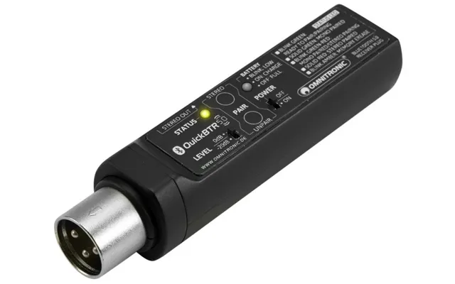 Omnitronic Quickbtr-5.0 Xlr Aptx Bluetooth 5.0 Modtager