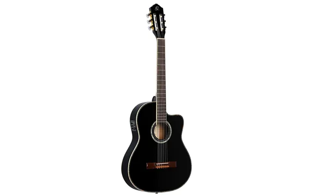 Ortega Rce145bk Klassisk Guitar 4 4 Med Pickup - Sort