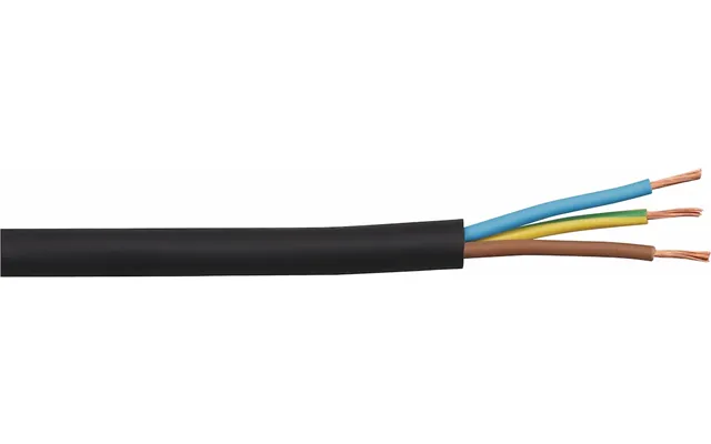 Pecso H07rn-f 3x1,5mm2 Gummikabel - Sort Metermål