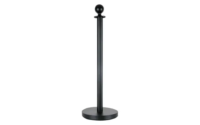 Pro Afspærrings Stander Til Tov Reb Kæde 95cm - Sort