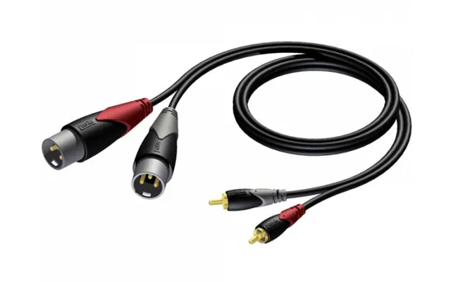 Procab Cla701 - 2xxlr Han Til 2xphono Rca Han Kabel 1,5 Meter