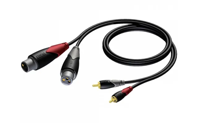 Procab Cla705 - 2xxlr 3pol Hun Til 2xphono Rca Han Kabel 1,5 Meter