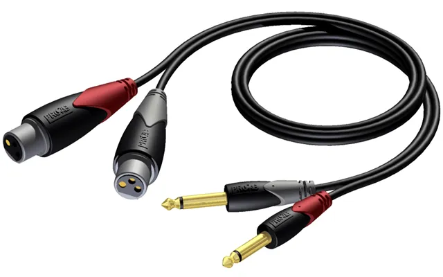 Procab Cla707 - 2x Jack 6,3 Mono Til 2x Xlr 3pol Hun 3 Meter