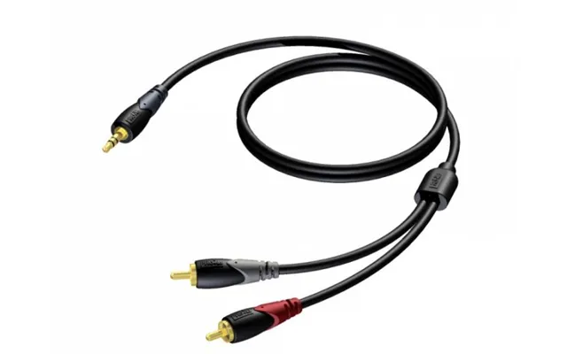 Procab Cla711 - Minijack 3,5mm Stereo Han Til 2xphono Rca Han Kabel 1,5 Meter
