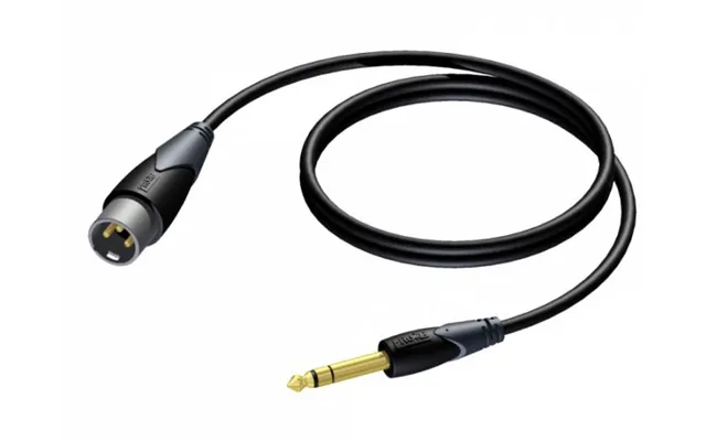 Procab Cla724 - Jack 6,3mm Han Stereo Til Xlr 3pol Han Kabel 1,5 Meter