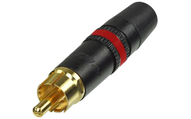 Rean Nys373-2 Rca Han Rød Kabelstik - Sort