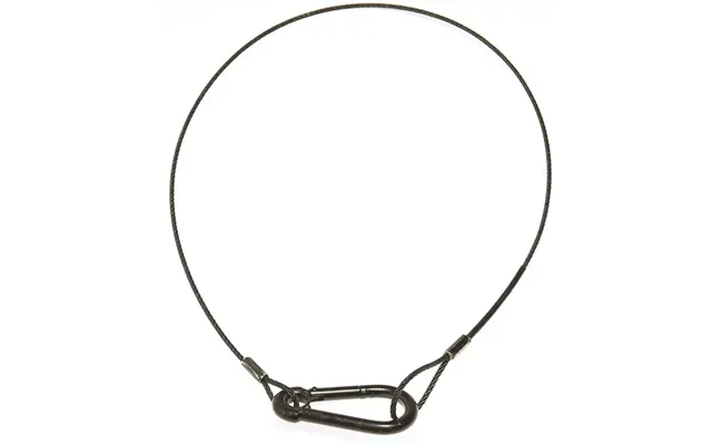Rope Saftywire 10 Kg. 850 Mm. - Sort