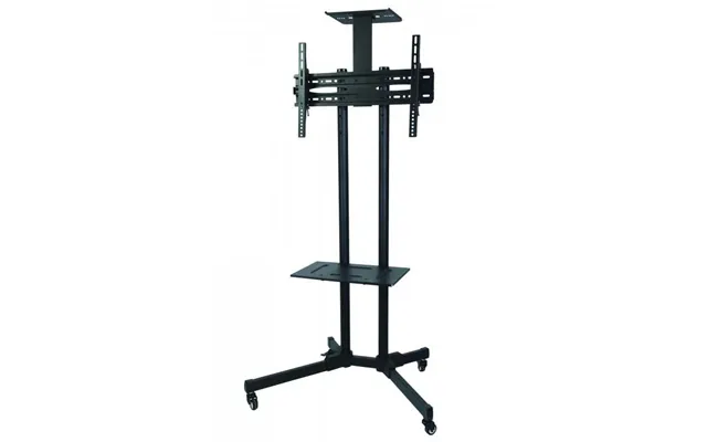 Sbox Fs-401 Tv Gulvstander Med Hjul Og Hylde - Sort