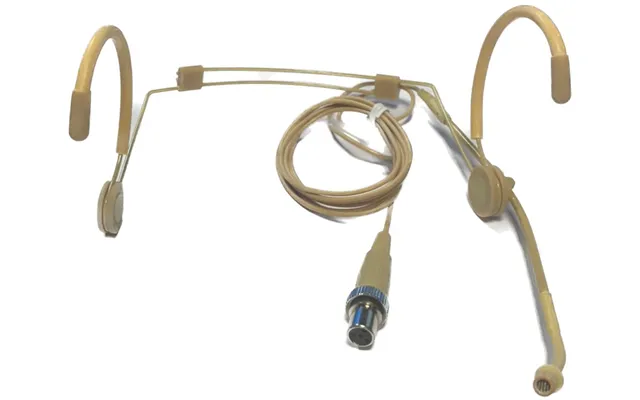 Scanmic Hs8011-c4 Headset Med Mipro 4pol Mini Xlr Stik Kugle - Beige