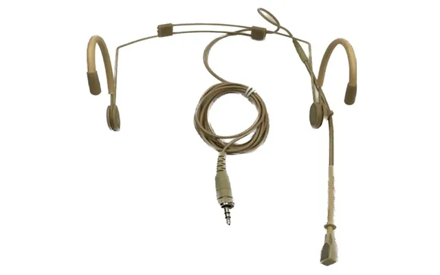 Scanmic Hs8013-c3 Headset Med Sennheiser 3,5mm Minijack Omløber Stik Nyre - Beige