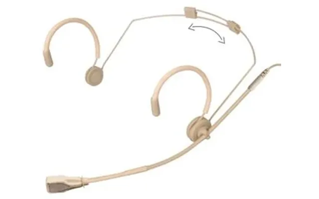 Scanmic Hs8013-d4 Headset Med Shure Jts 4pol Mini Xlr Stik Nyre - Beige