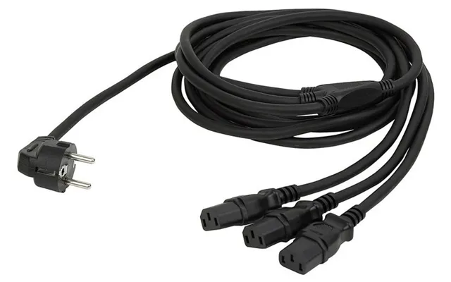 Schuko Stikprop -3xiec Apparat Hun Kabel - 3 M