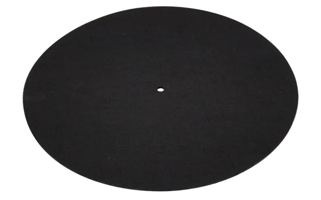 Slipmat Til Pladespiller - Mat Sort
