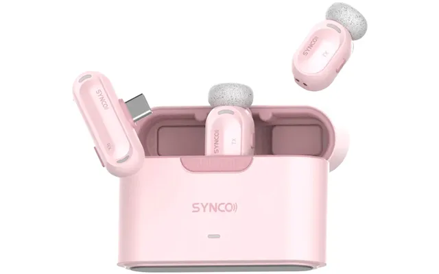 Synco Smic Mini Trådløs Lavalier Mikrofonsæt - Pink