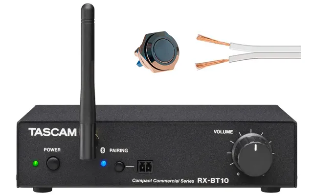Tascam Rx-bt10 Bluetooth Modtager - Bundle M. Ekstern Parrings Knap