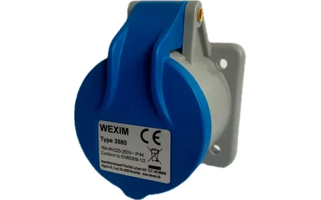 Wexim Cee 3p Vægudtag 16a 230v Ip44 - Indbygning
