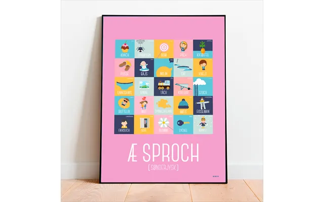 Æ Sproch - Plakat Lyserød