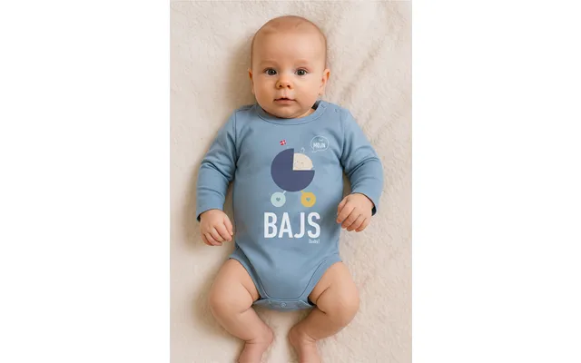 Babybody Bajs Blå 56