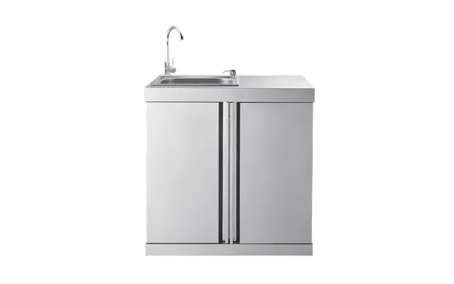 Stainless Collection - Modul Med Opvaskebord Og Opbevaringsskab