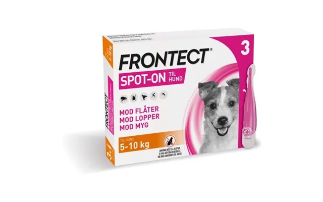 Frontect Loppemiddel Til Hunde 5 - 10 Kg, 3 X 1,0 Ml