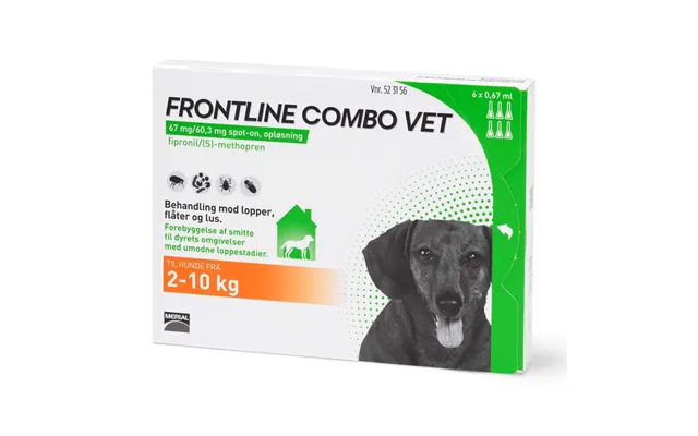 Frontline Combo Til Hunde 2-10 Kg - Bonuspakke 6 Stk