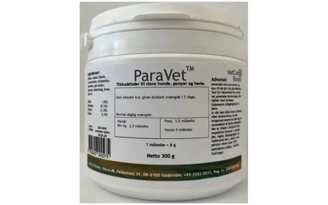 Paravet Ormemiddel For Bedre Tarmfunktion - 300g Pulver